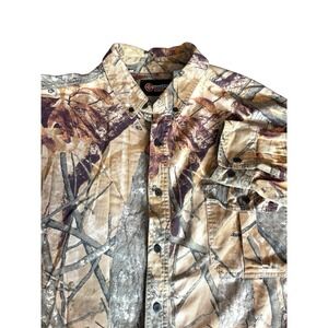 Outfitters Ridge Hunting‎ Shirt Mens 2XL Camo Long Sleeve Button Up 50/52
